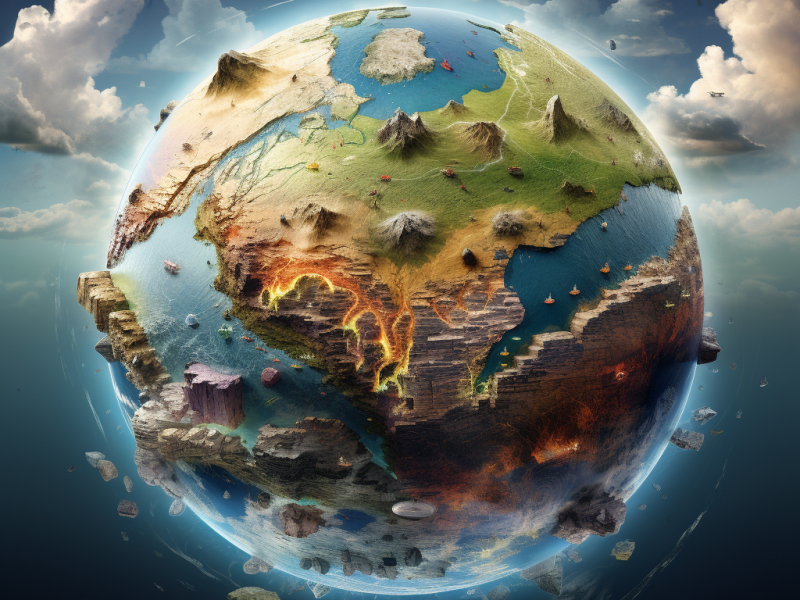 Géorgraphie de la Terre dans le Brahma Vaivart&nbsp;Purana