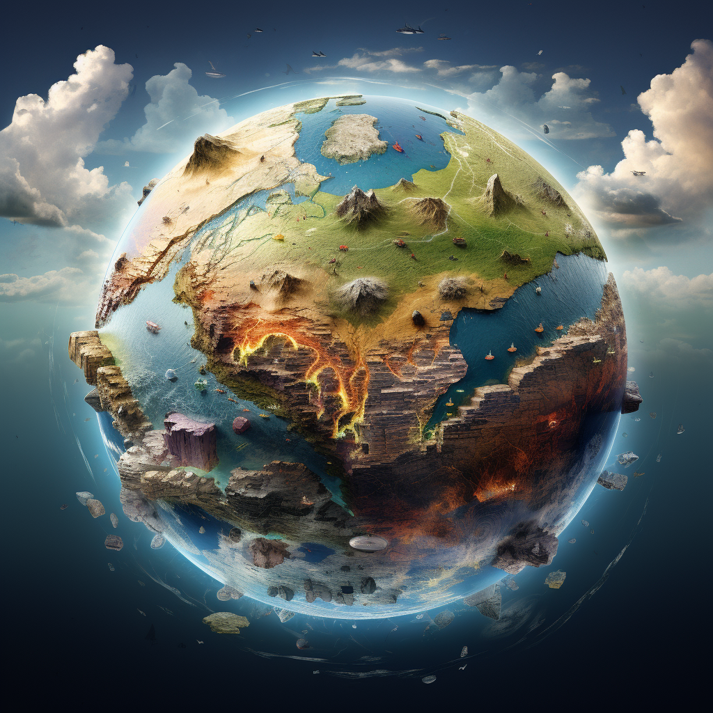 Géorgraphie de la Terre dans le Brahma Vaivart&nbsp;Purana